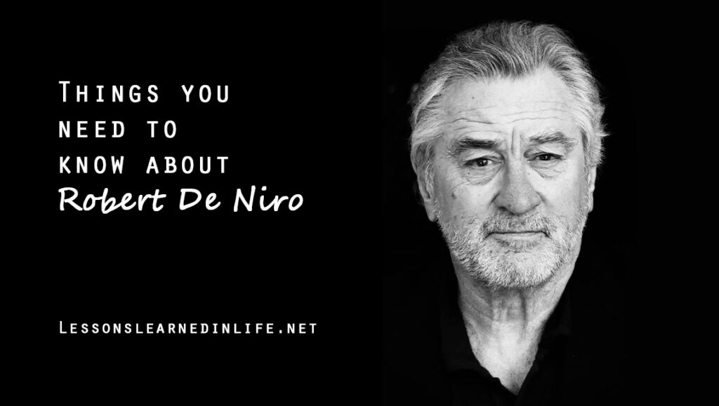Top Best Robert De Niro Quotes About Success