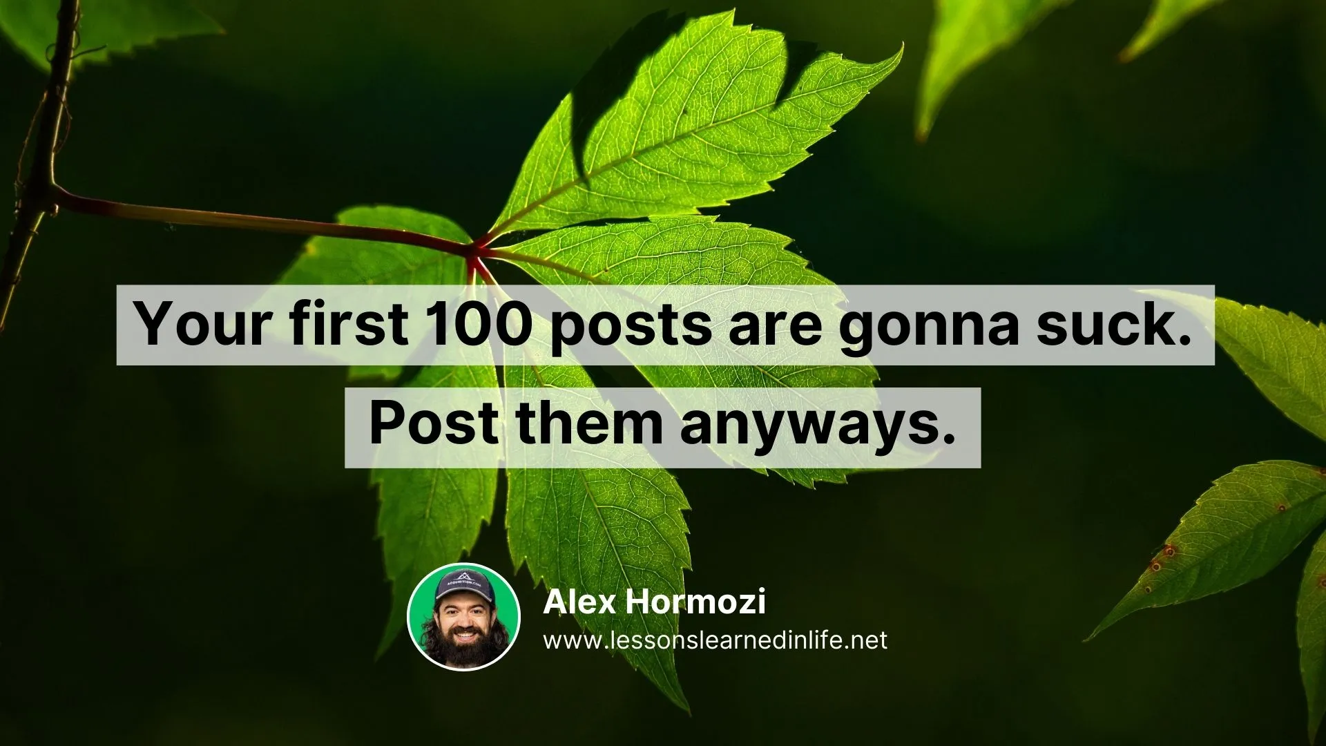 Best Alex Hormozi Quotes